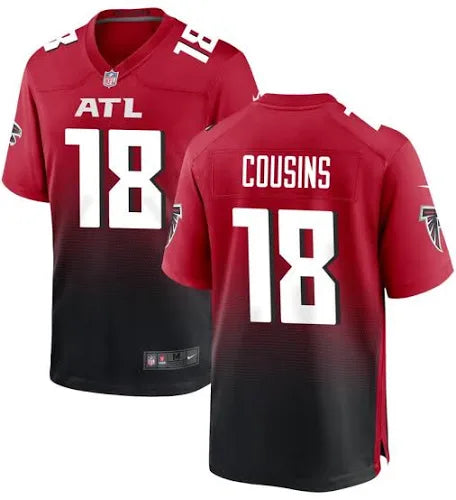 Kirk Cousins Atlanta Falcons red jersey