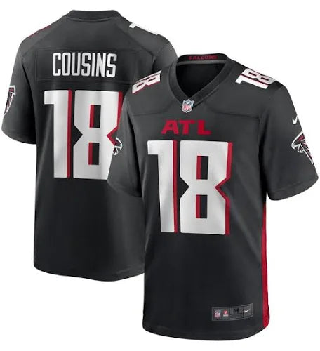 Kirk Cousins Atlanta Falcons black jersey