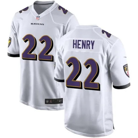 Derrick Henry Baltimore Ravens white jersey