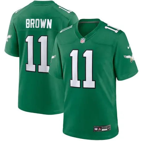 AJ Brown Philadelphia Eagles Kelly Green jersey