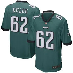 Jason Kelce Philadelphia Eagles Midnight Green jersey