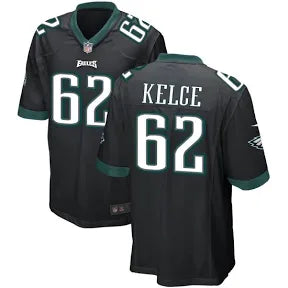 Jason Kelce Philadelphia Eagles base black jersey