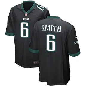 Devonta Smith Philadelphia Eagles base black jersey