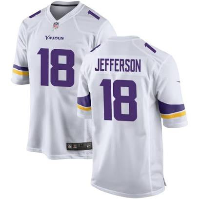 Justin Jefferson Minnesota Vikings white jersey