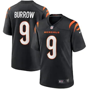 Joe Burrow Cincinnati Bengals black jersey