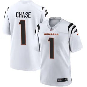 Ja’Marr Chase Cincinnati Bengals white alternate jersey