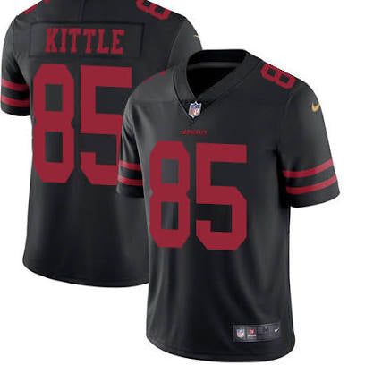 George Kittle San Francisco 49ers black jersey