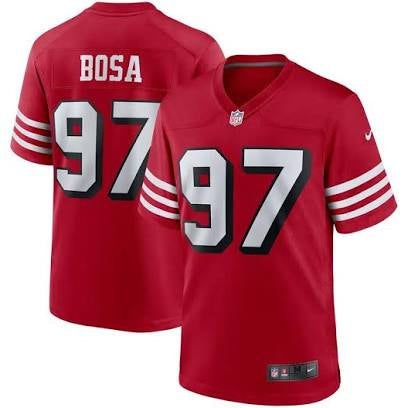 Nick Bosa San Francisco 49ers red jersey