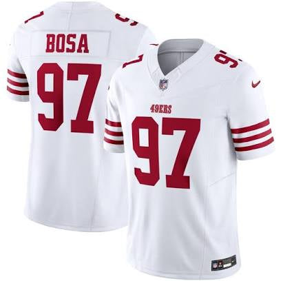 Nick Bosa San Francisco 49ers white jersey