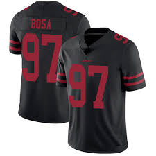 Nick Bosa San Francisco 49ers black jersey