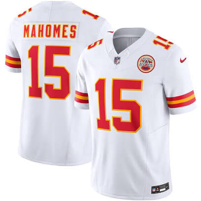 Patrick Mahomes Kansas City Chiefs white jersey