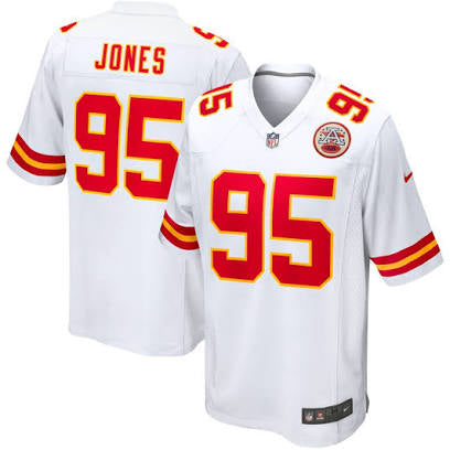 Chris Jones Kansas City Chiefs white jersey