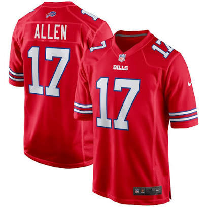 Josh Allen Buffalo Bills red jersey