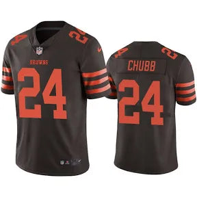 Nick Chubb Cleveland Browns brown & orange jersey