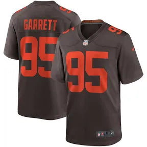 Myles Garrett Cleveland Browns brown and orange jersey