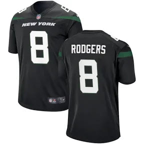 Aaron Rodgers New York Jets black jersey