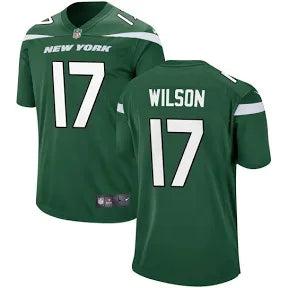 Garrett Wilson New York Jets green jersey