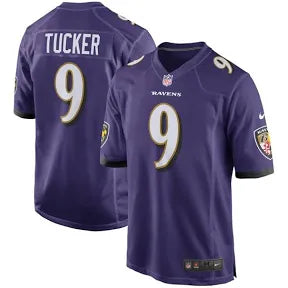 Justin Tucker Baltimore Ravens purple jersey