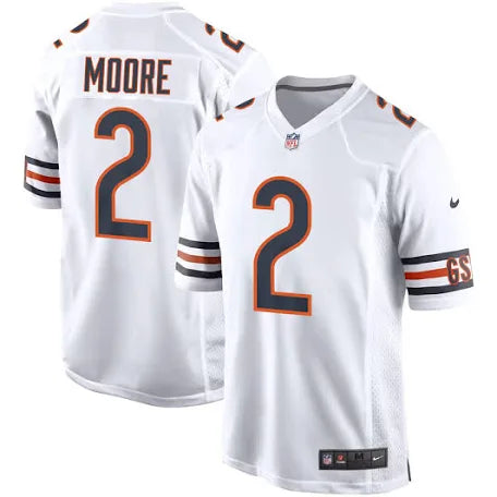 DJ Moore Chicago Bears white jersey