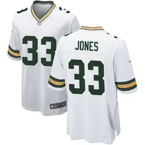 Aaron Jones Green Bay Packers white jersey