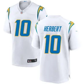 Justin Herbert Los Angeles Chargers white jersey