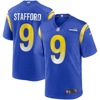 Matthew Stafford Los Angeles Rams blue jersey