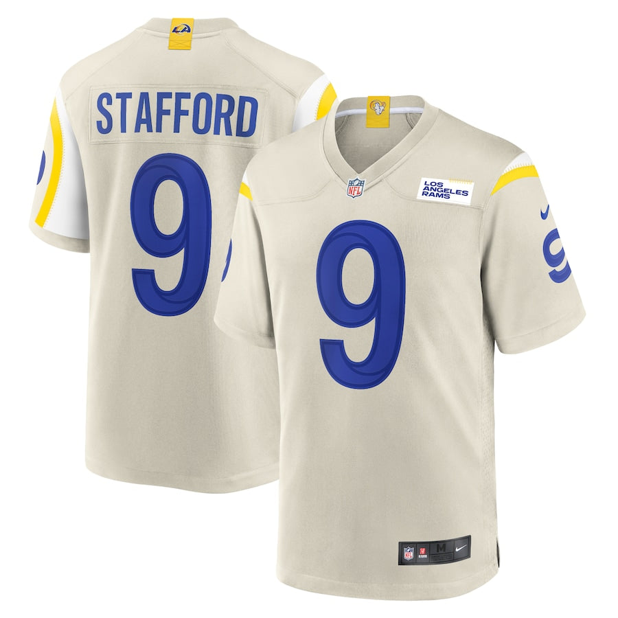 Matthew Stafford Los Angeles Rams bone white jersey