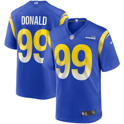 Aaron Donald Los Angeles Rams blue jersey