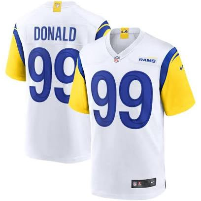 Aaron Donald Los Angeles Rams white jersey