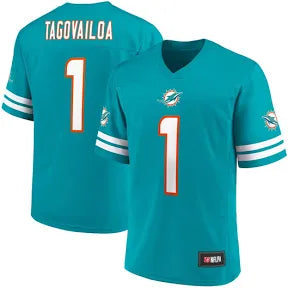 Tua Tagovailoa Miami Dolphins teal alternate jersey