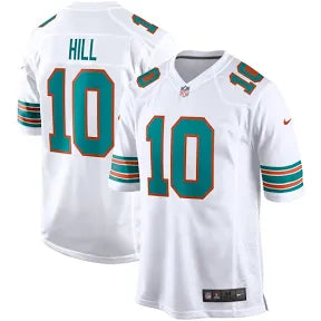 Tyreek Hill Miami Dolphins white alternate jersey