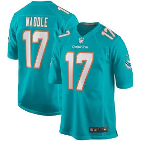 Jaylen Waddle Miami Dolphins teal  jersey