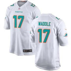 Jaylen Waddle Miami Dolphins white jersey