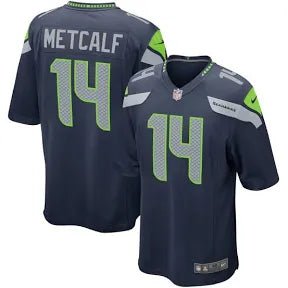 DK Metcalf Seattle Seahawks dark blue jersey