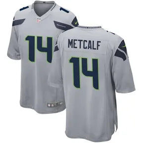 DK Metcalf Seattle Seahawks gray jersey