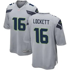 Tyler Lockett Seattle Seahawks gray jersey