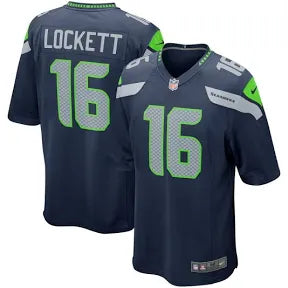 Tyler Lockett Seattle Seahawks dark blue jersey