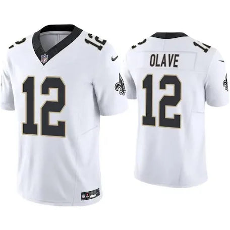 Chris Olave New Orleans Saints white jersey