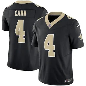 Derek Carr New Orleans Saints black jersey