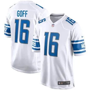 Jared Goff Detroit Lions white jersey