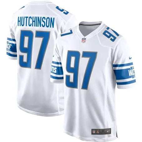 Aidan Hutchinson Detroit Lions white jersey