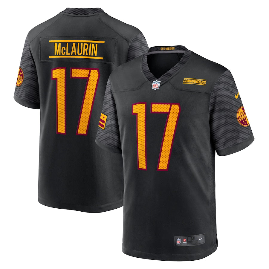 Terry Mclaurin Washington Commanders black jersey