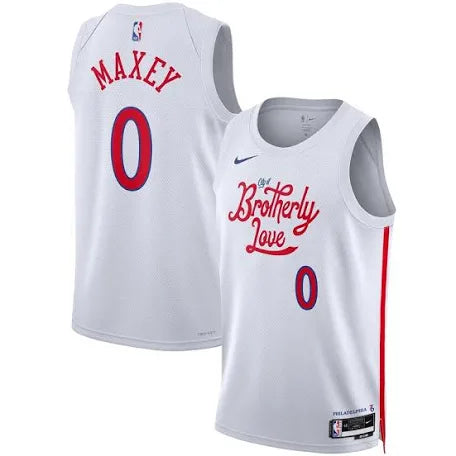 Tyrese Maxey Philadelphia 76ers 2022-23 city edition jersey