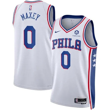 Tyrese Maxey Philadelphia 76ers white jersey