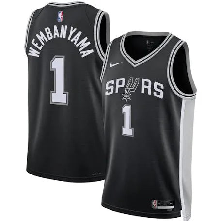 Victor Wembanyama San Antonio Spurs black jersey