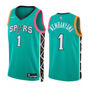 Victor Wembanyama San Antonio Spurs turquoise alternate jersey