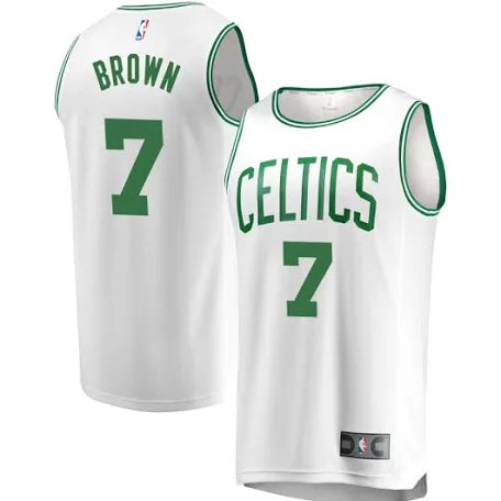 Jaylen Brown Boston Celtics white jersey