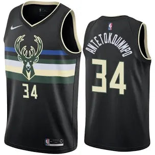 Giannis Antetokounmpo Milwaukee Bucks 2020-21 city edition jersey