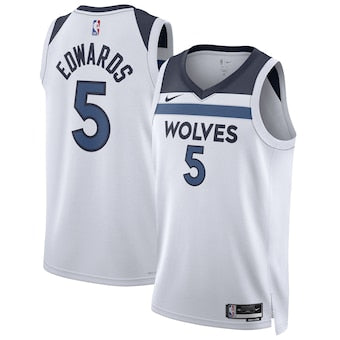 Anthony Edwards Minnesota Timberwolves white jersey