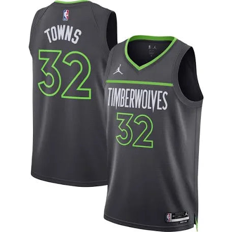 Karl Anthony Towns Minnesota Timberwolves gray jersey